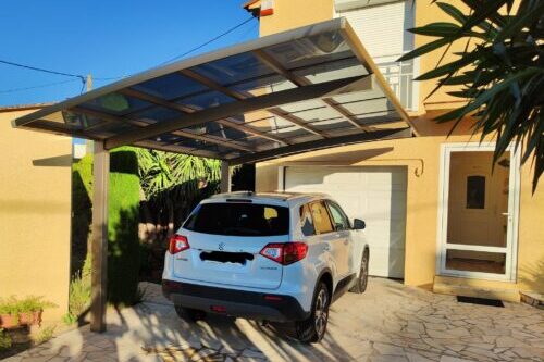 carport en aluminium hiver