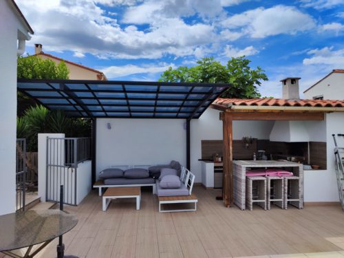 Toiture en polycarbonate