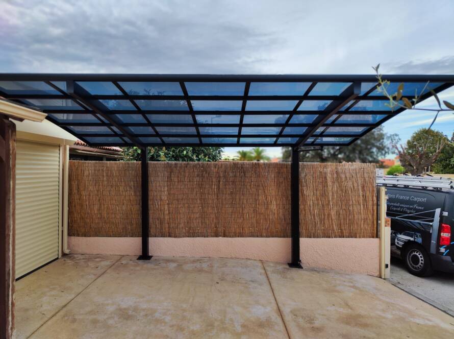 abri pour voiture en aluminium